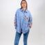 Camicia con ricamo floreale made in italy