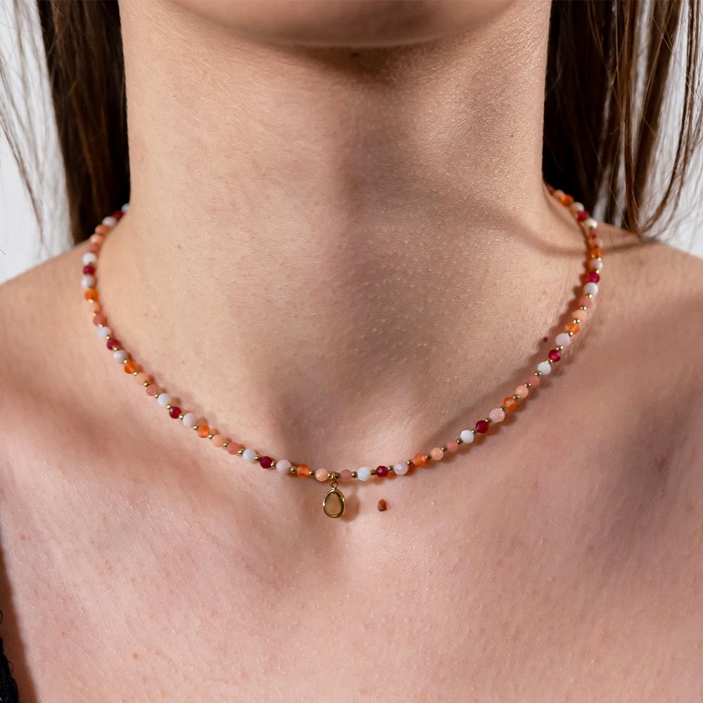 Collana girocollo KLK con pietre - immagine 5
