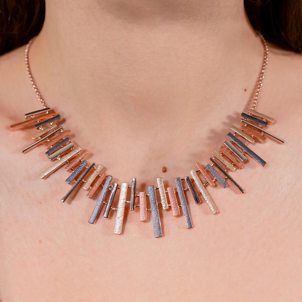 Collana girocollo KLK multi barrette - immagine 3