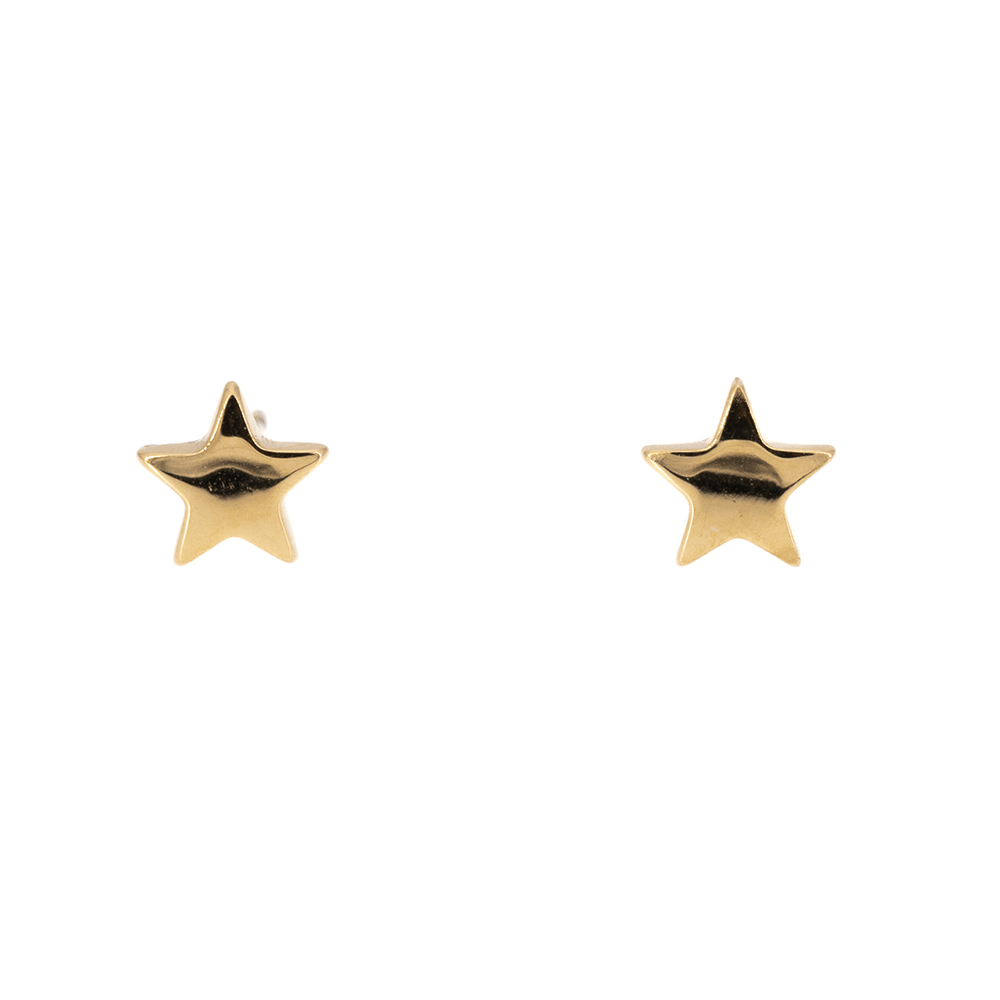 Orecchini stella con finitura in oro giallo KLK