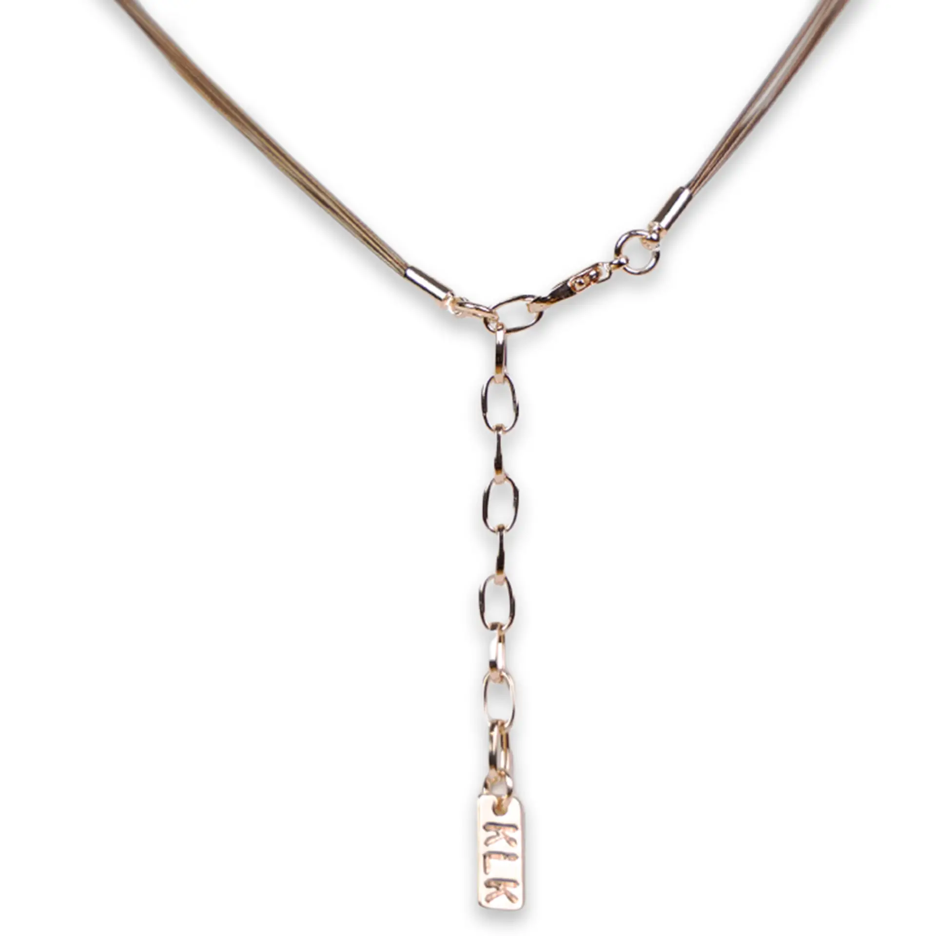 Collana girocollo KLK con pendente a forma di ventaglio - immagine 3