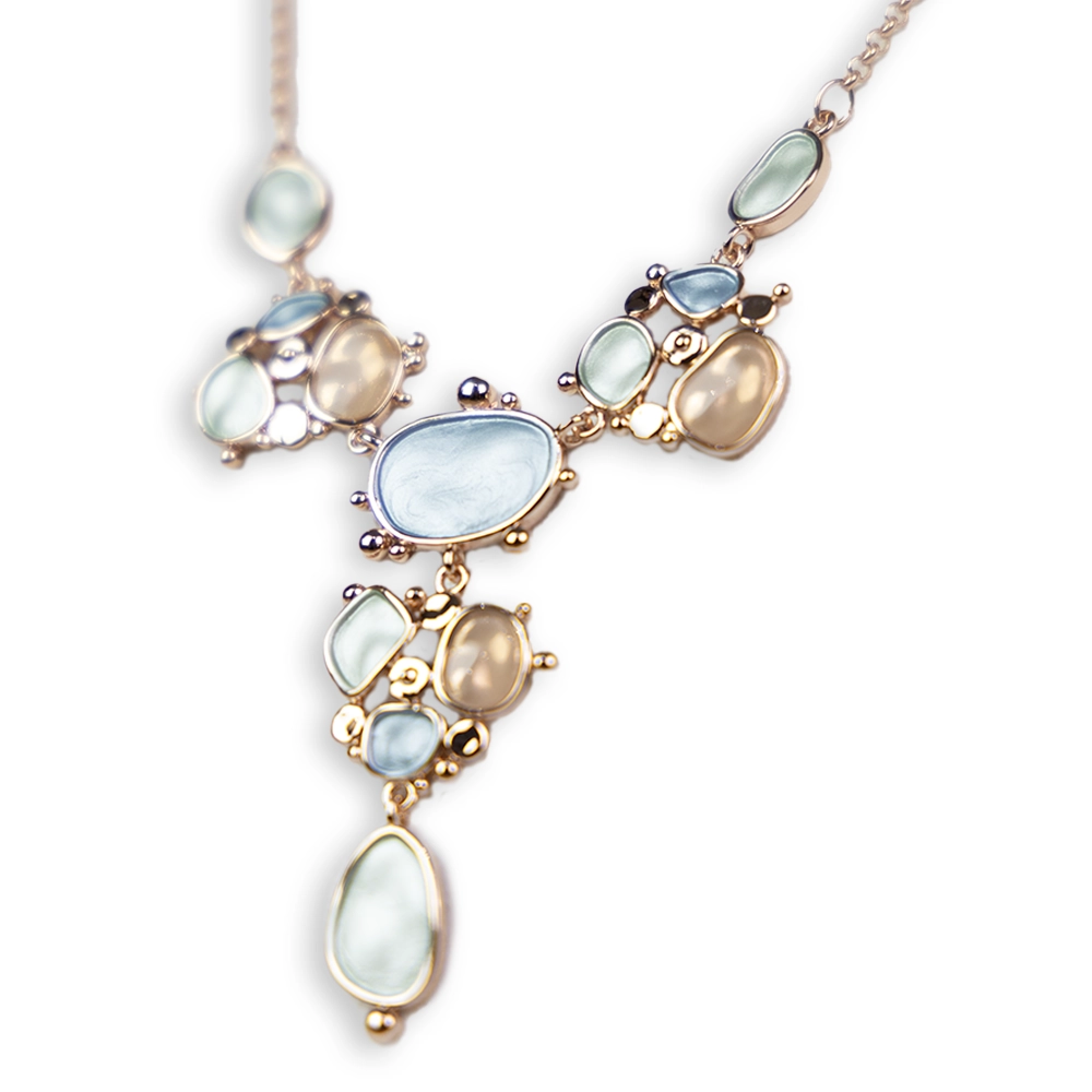 Collana girocollo KLK con formine tondeggianti a Y - immagine 2